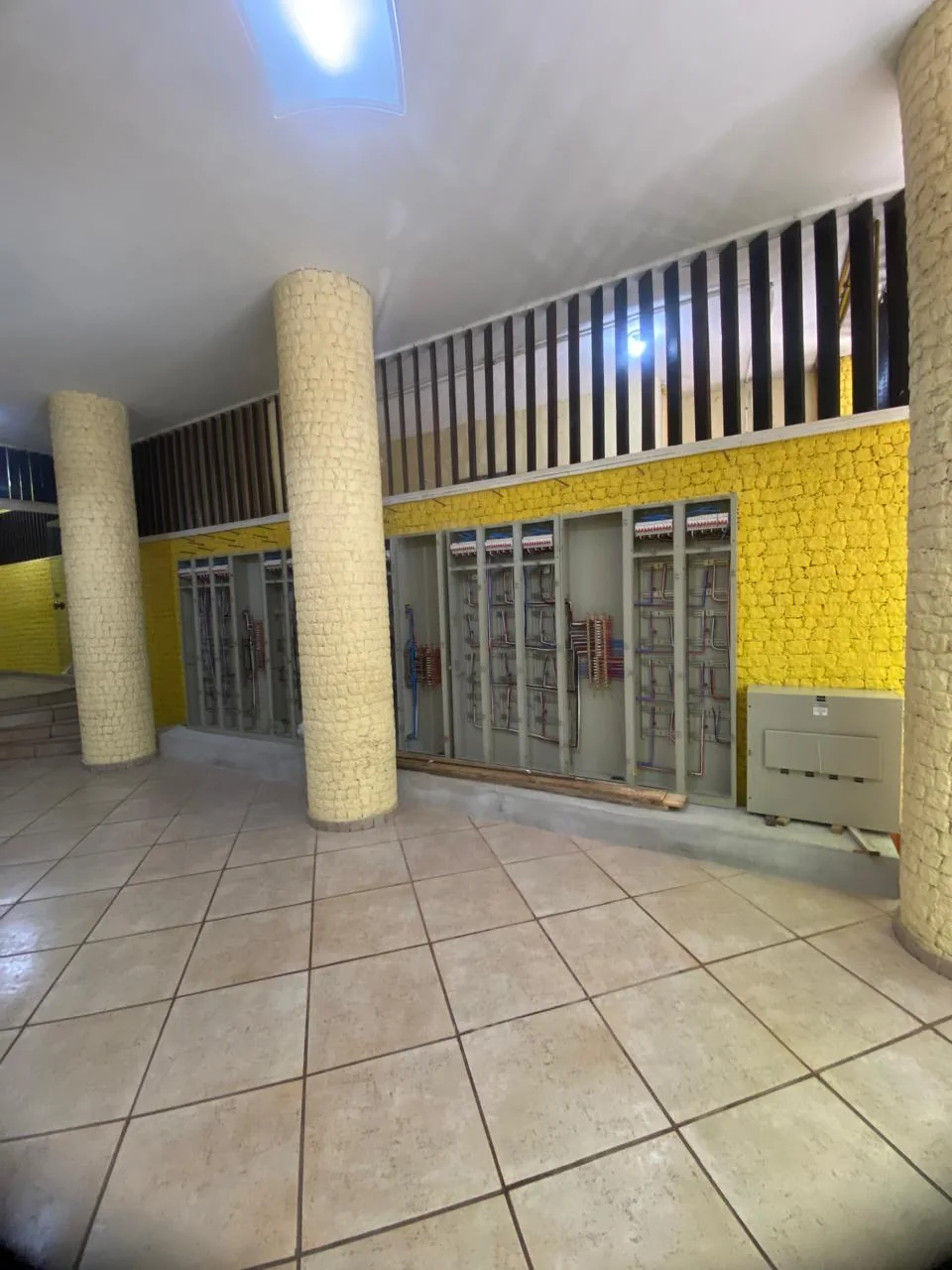 Instalação dos novos painéis
